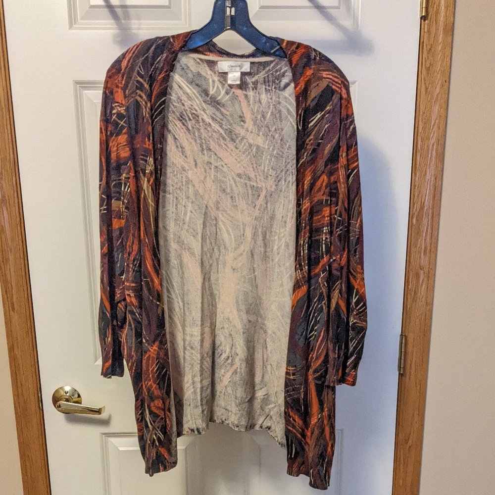 CJ Banks Multicolored Cardigan
